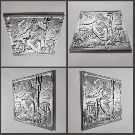 Zeus  3D Taş Tablo, Üç Boyutlu Taş Tablo (55186)