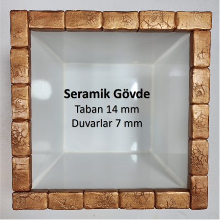 Köklü Hisler Temalı 3d Taş Rölyef Kaplama Seramik Saksı,  Üç boyutlu Süsleme Dekoratif Vazo