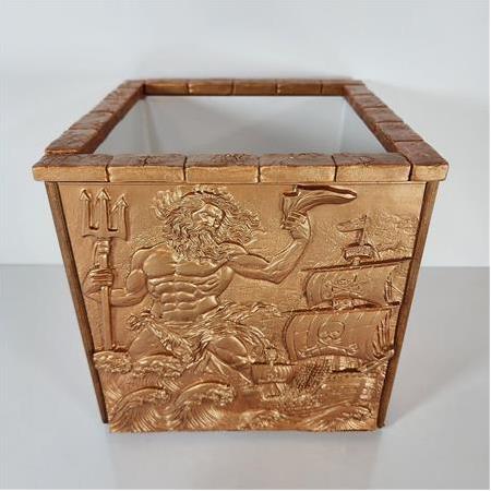 Yunan Mitolojisi Temalı 3d Kaplama Seramik Saksı, Zeus, Poseidon, Hera, Afrodit, Üç Boyutlu