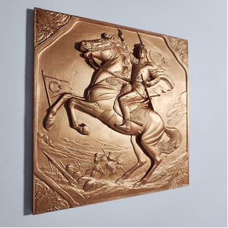 Atatürk Temalı 3D Taş Tablo 6lı Set, 40x60 cm, Üç Boyutlu İşyeri Ofis Dekor