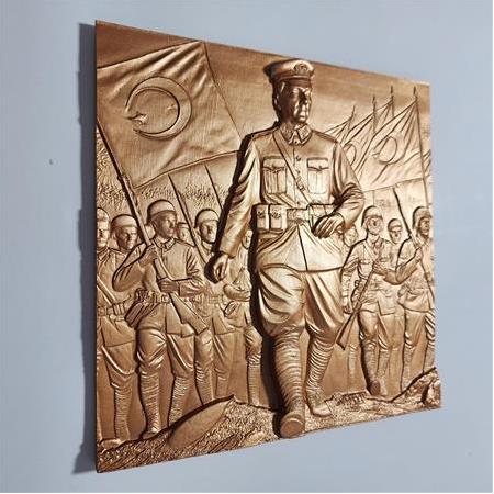 Atatürk Temalı 3D Taş Tablo 6lı Set, 40x60 cm, Üç Boyutlu İşyeri Ofis Dekor