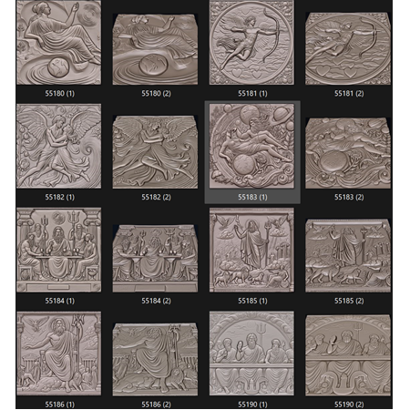 Mitolojik Kahramanlar, Mitoloji, Antik Yunan, Antik Mısır, İskandinav Mitolojisi 3d dijital tasarım