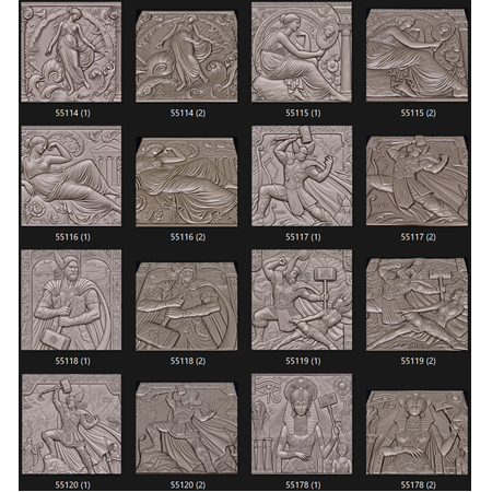 Mitolojik Kahramanlar, Mitoloji, Antik Yunan, Antik Mısır, İskandinav Mitolojisi 3d dijital tasarım