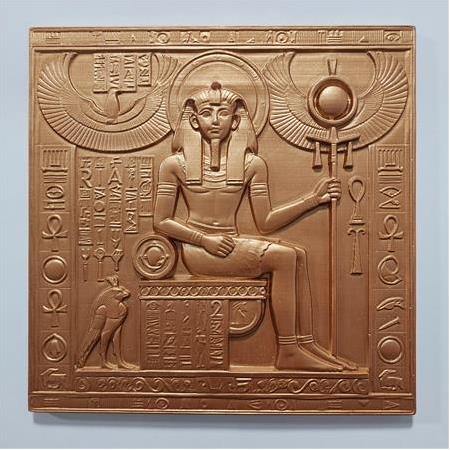 Mısır Tarihi Firavun Temalı 3D Taş Tablo, Üç Boyutlu Rölyef Kabartma (55413)