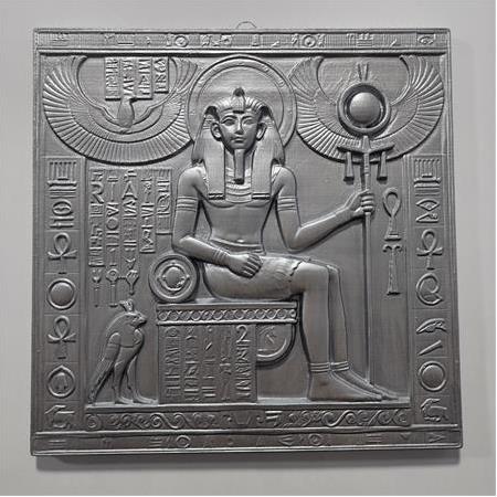 Mısır Tarihi Firavun Temalı 3D Taş Tablo, Üç Boyutlu Rölyef Kabartma (55413)