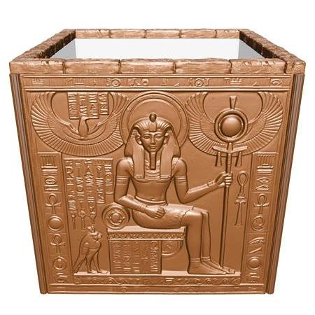 Antik Mısır Temalı 3d Kaplama Seramik Saksı, Üç Boyutlu