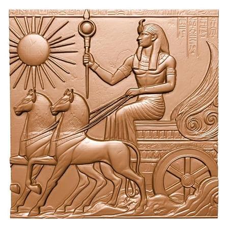 Antik Mısır Temalı 3D Taş Tablo, Üç Boyutlu Taş Dekor(55412)