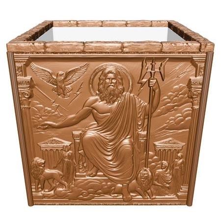 Yunan Mitolojisi Temalı 3d Kaplama Seramik Saksı, Zeus, Poseidon, Hera, Afrodit, Üç Boyutlu