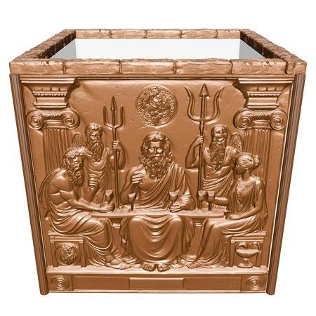 Zeus, Yunan Mitolojisi Temalı 3d Kaplama Seramik Saksı, Olympus, Üç Boyutlu